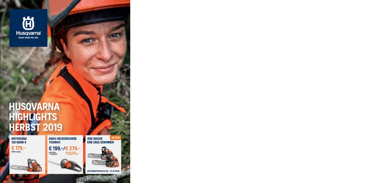 Husqvarna Herbstaktion 2019